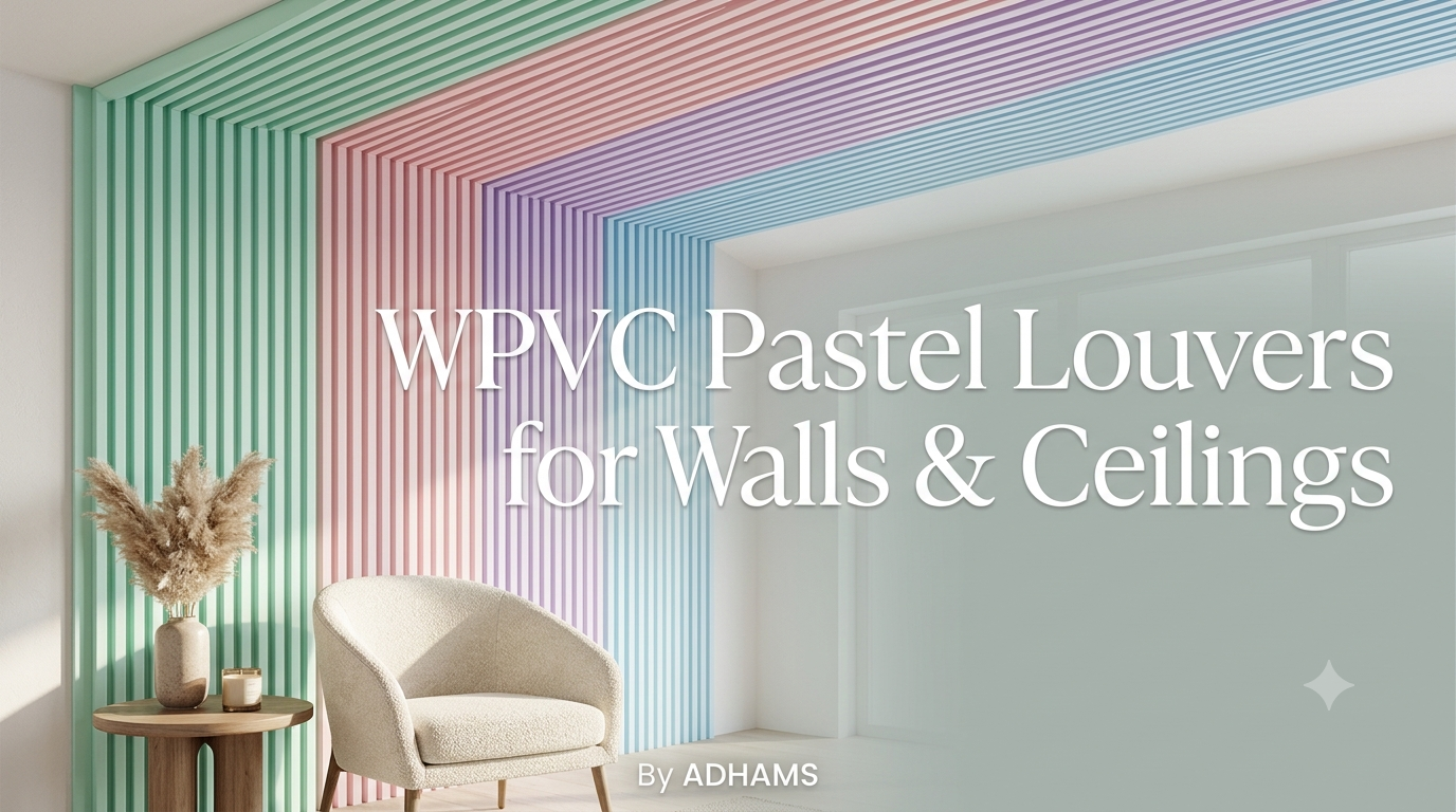 ADHAMS WPVC Pastel Louvers